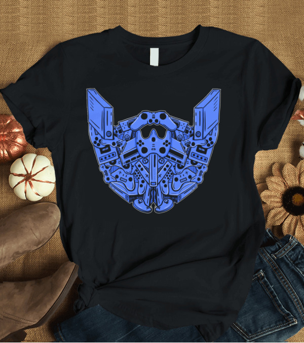 T-Shirt: Gamer Beard PlayStation Controller T-Shirt Gamer Beard PlayStation Controller T-Shirt
