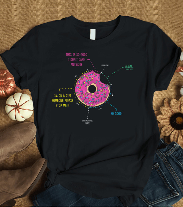 T-Shirt: This Is So Good I’m On A Diet Someone Please Stop Me Starting To Feel Guilty Mmm So Good Finish Line Donut T-Shirt This Is So Good I’m On A Diet Someone Please Stop Me Starting To Feel Guilty Mmm So Good Finish Line Donut T-Shirt