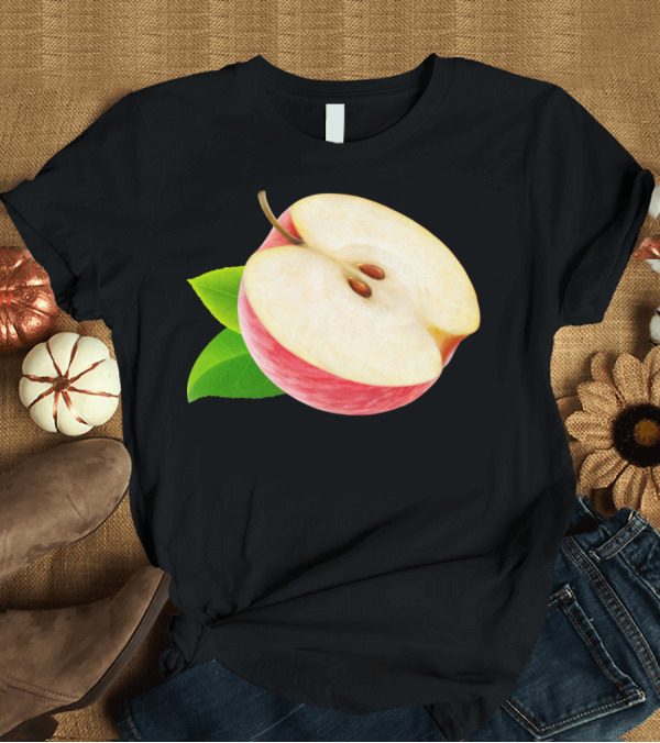 T-Shirt: Half Of Apple Slice T-Shirt Half Of Apple Slice T-Shirt