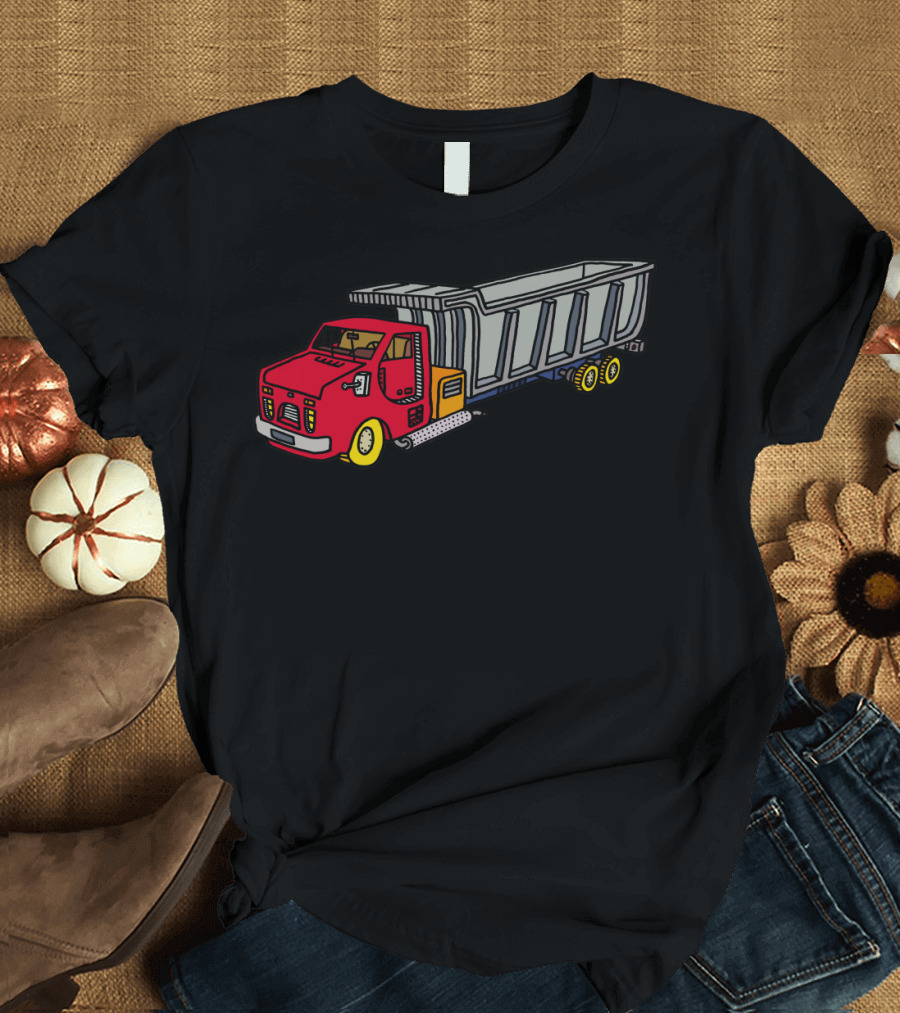Red and Grey Dump Truck T-Shirt