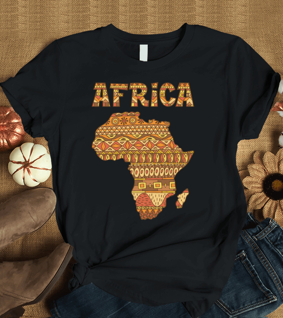 Africa Map Tribal T-Shirt