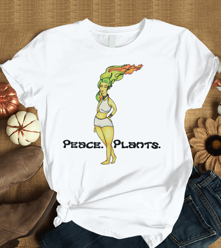 Peace Plants Squash Veggie Girl T-Shirt