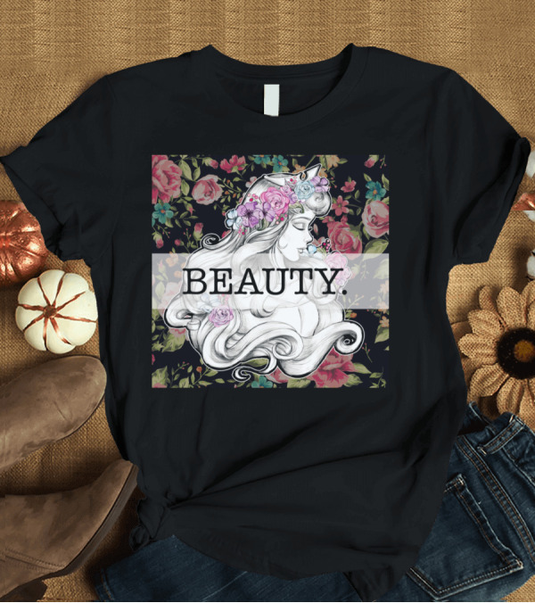T-Shirt: Princess Aurora Beauty Floral T-Shirt Princess Aurora Beauty Floral T-Shirt