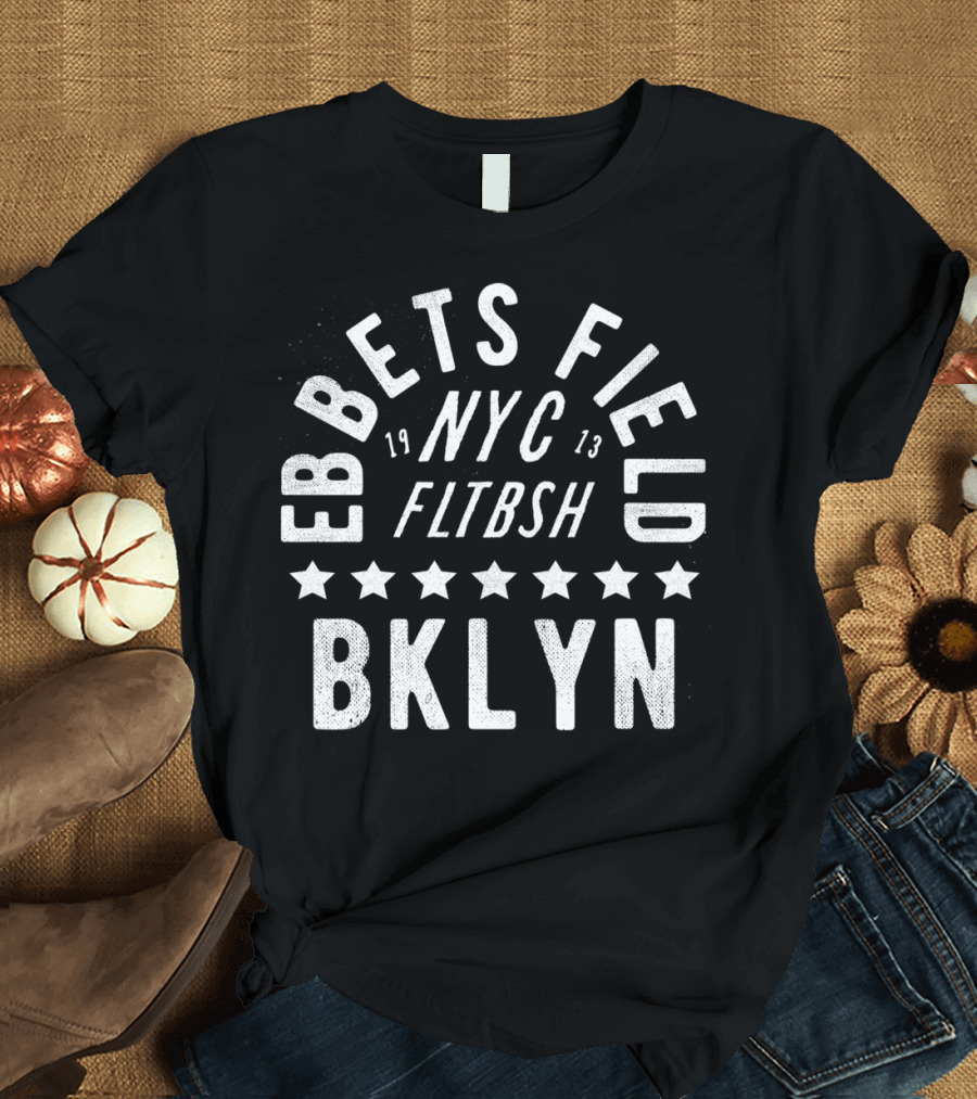 Ebbets Field NYC 1913 FLTBSH BKLYN Stars T-Shirt