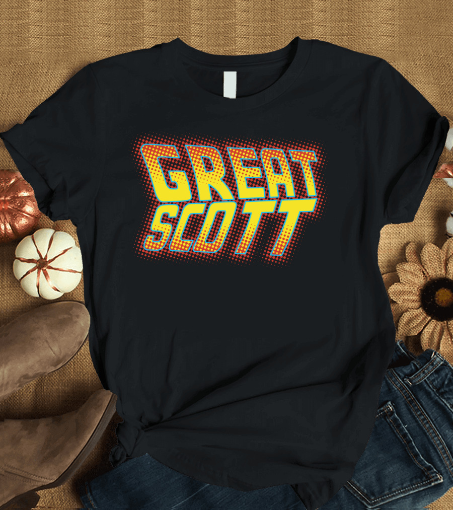 Great Scott Retro Pop Culture Catchphrase T-Shirt