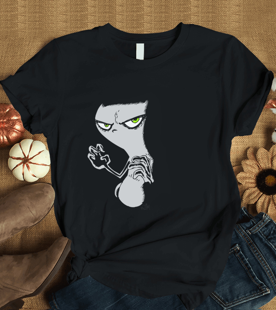 Dark Shadows Foamy The Squirrel Grim Expression Green Eyes T-Shirt