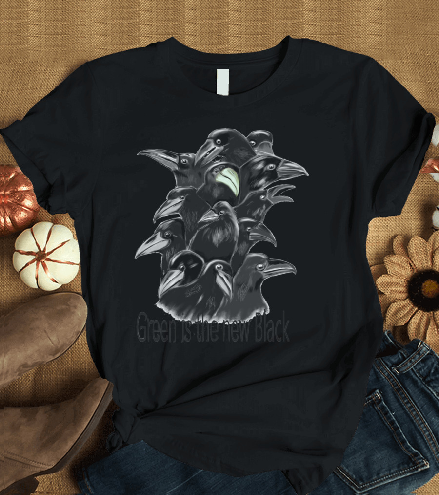 Green Is The New Black Ravens T-Shirt