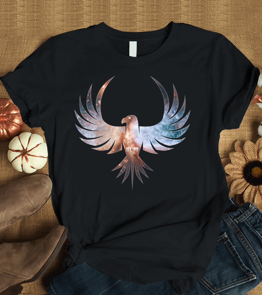 Bird Of Prey Galaxy Wings T-Shirt