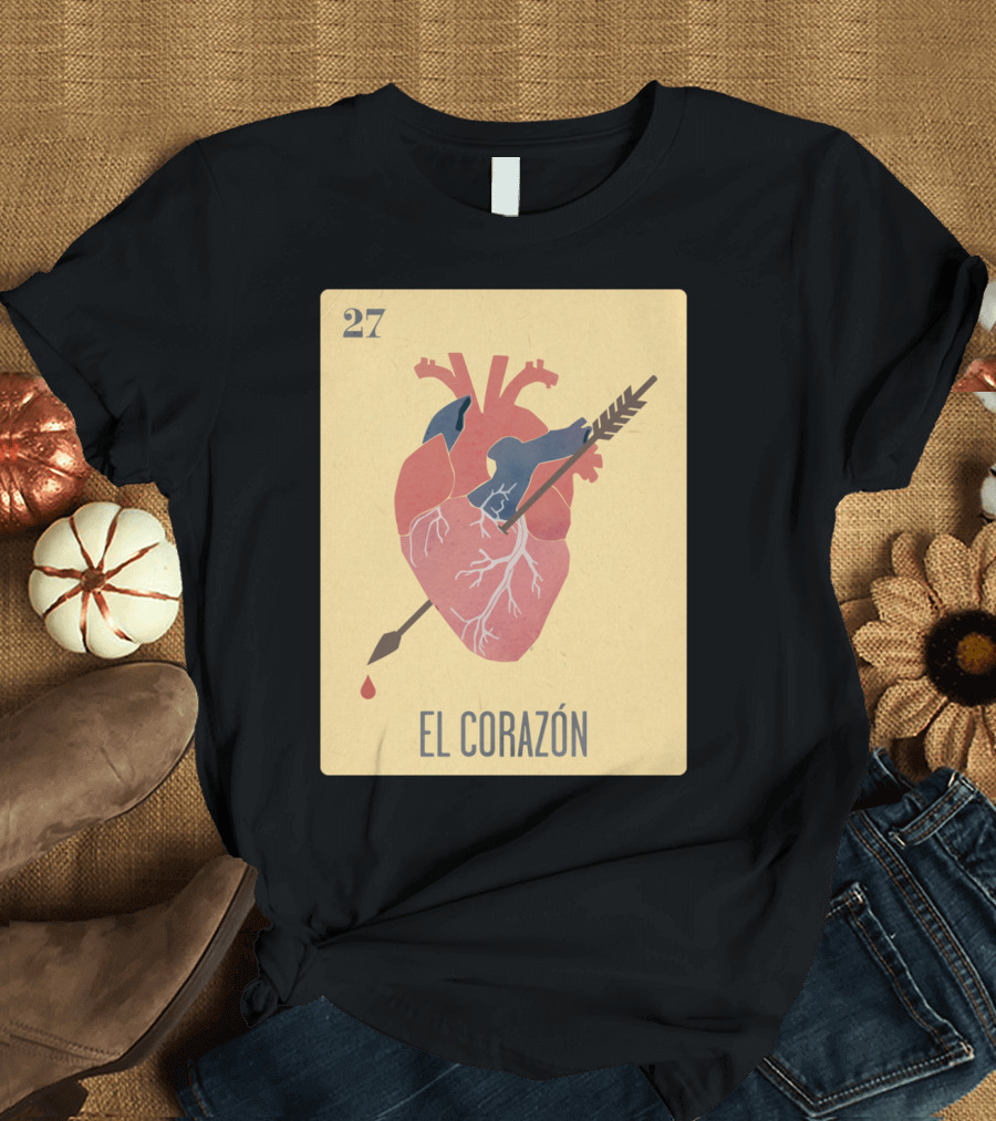 27 El Corazón Ro Vintage Card T-Shirt