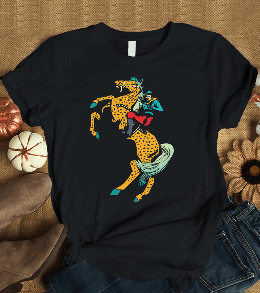 Electric Gaucho Vibrant Horseback Ride T-Shirt