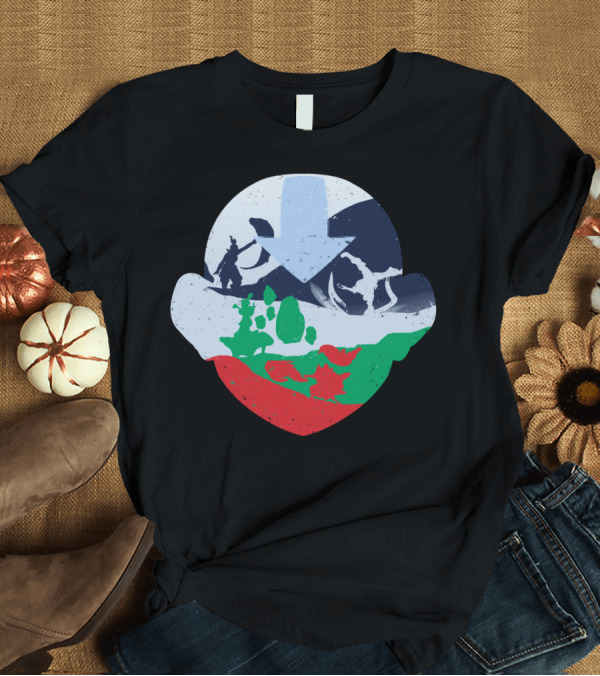 T-Shirt: Avatar Elements Within Water Earth Fire Air T-Shirt Avatar Elements Within Water Earth Fire Air T-Shirt