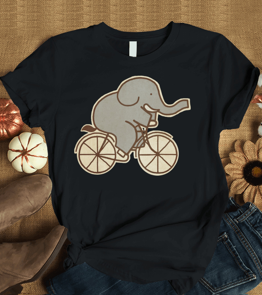 Elephant on Bicycle T-Shirt