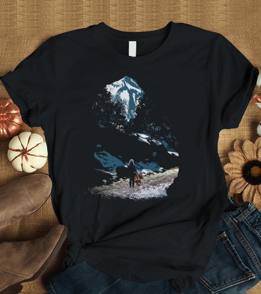 Almost Home Mountain Journey with Dog T-Shirt