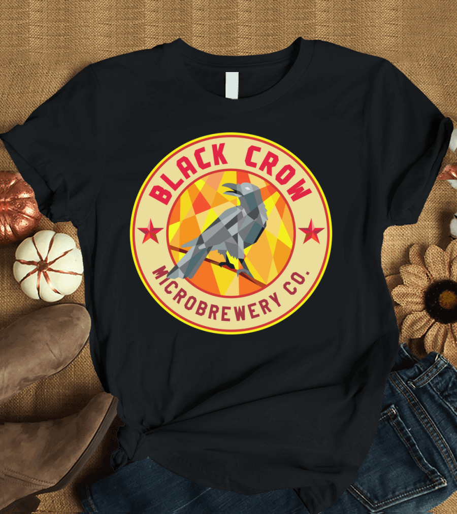 Black Crow Microbrewery Co Low Polygon T-Shirt