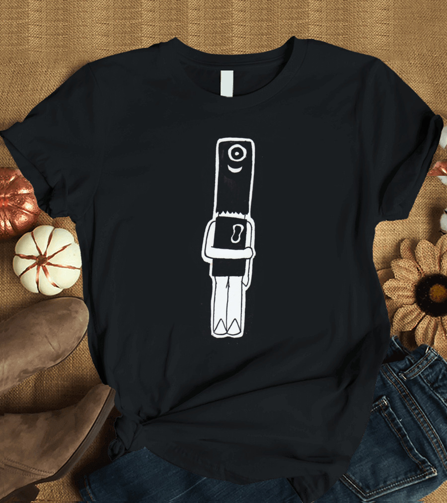 Bag Head Cyclops Stick Figure with Keyhole T-Shirt