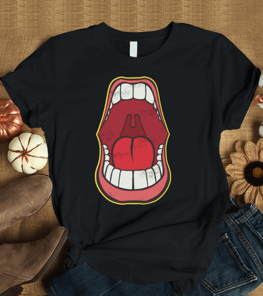 Mouth Open Teeth Tongue T-Shirt