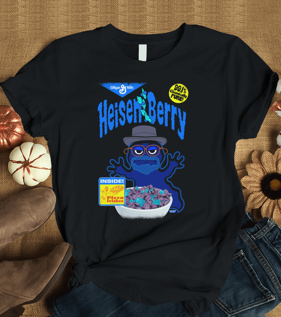 Heisen Berry Cereal Blueberry Flavor Methmallow Crystals Gilligan Mills Pizza Frisbee 99% Chemically Pure T-Shirt