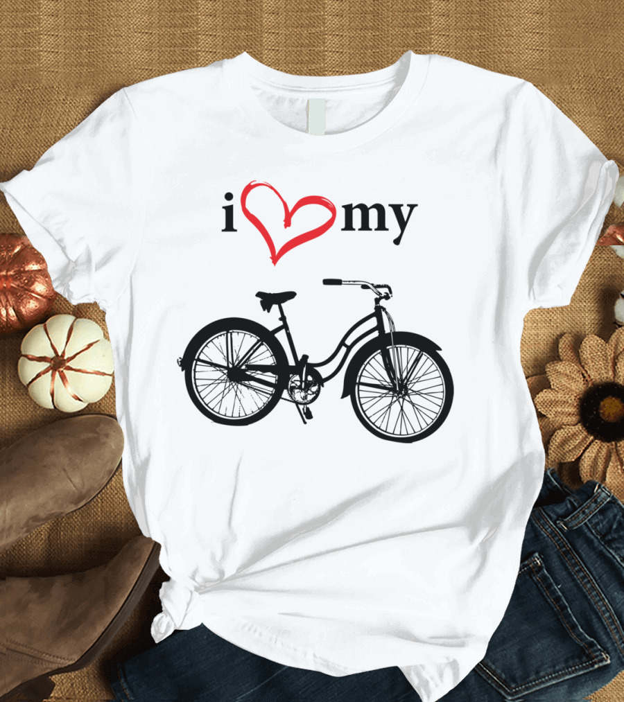 I Heart My Black Bicycle Classic T-Shirt
