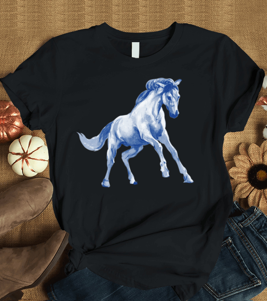 Cheval Blue Prancing Horse T-Shirt