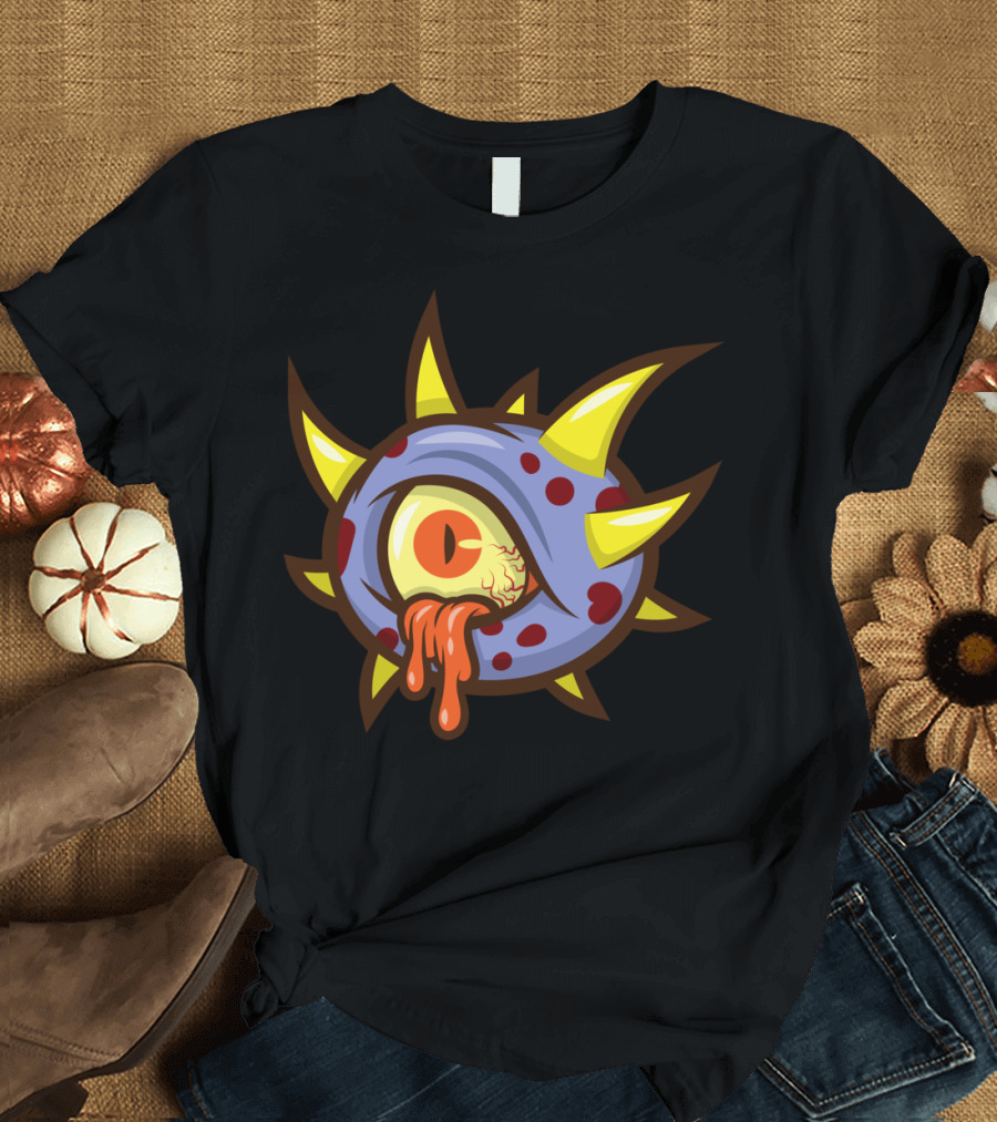 Living Virus Spiky Eyeball Monster T-Shirt