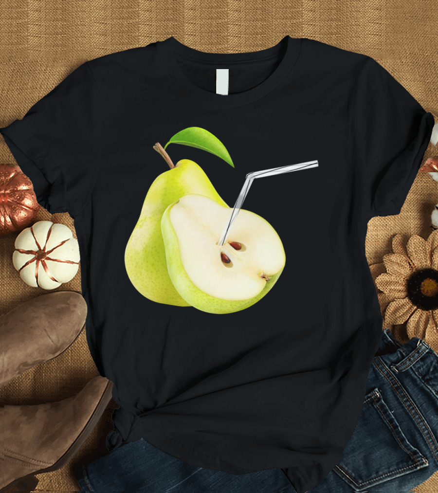 Natural Pear Juice Straw T-Shirt
