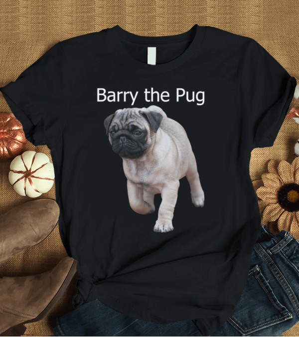 T-Shirt: Barry the Pug Playful Puppy Charm T-Shirt Barry the Pug Playful Puppy Charm T-Shirt