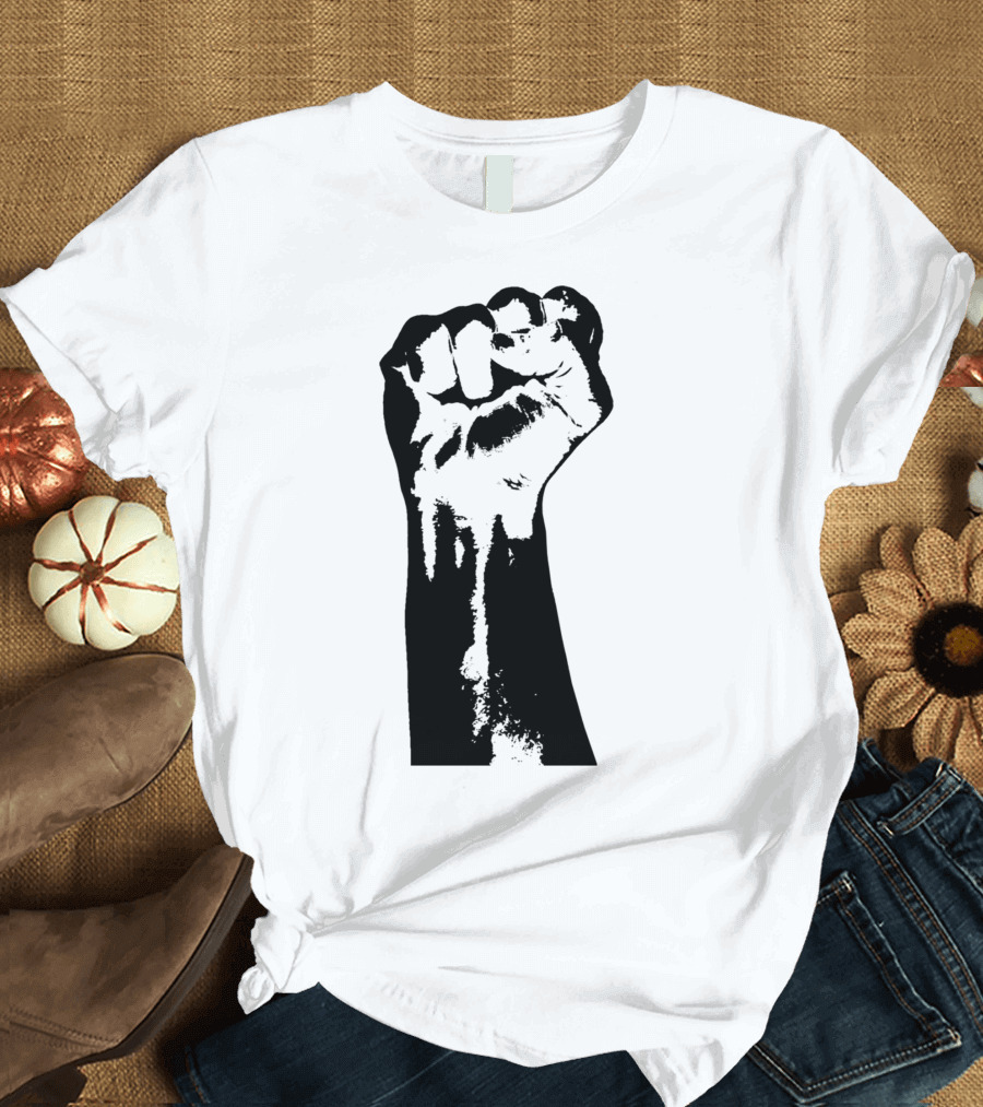 Raised Fist Power Symbol Vector T-Shirt