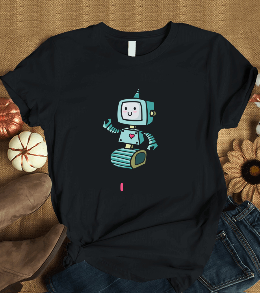 You Turn Me On Robot Love Power T-Shirt