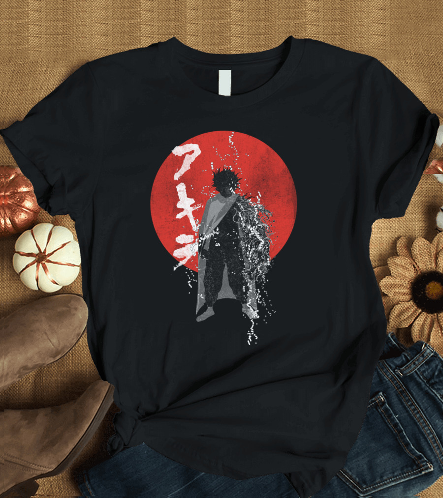 Neo Tokyo Akira Storm Kaneda Silhouette Red Circle T-Shirt