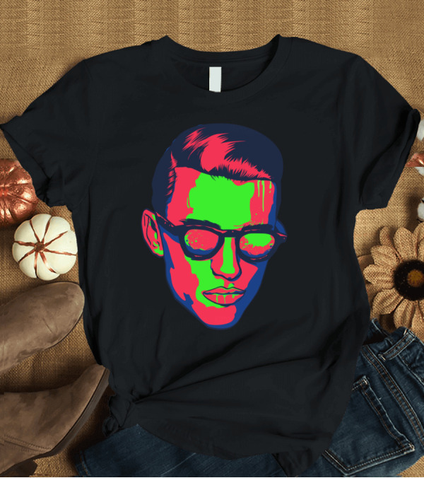 T-Shirt: Neon Man Pop Art Retro Sunglasses T-Shirt Neon Man Pop Art Retro Sunglasses T-Shirt