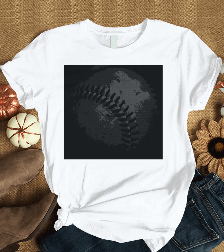 Baseball Impression Art Print Classic Style Iconic Stitch T-Shirt
