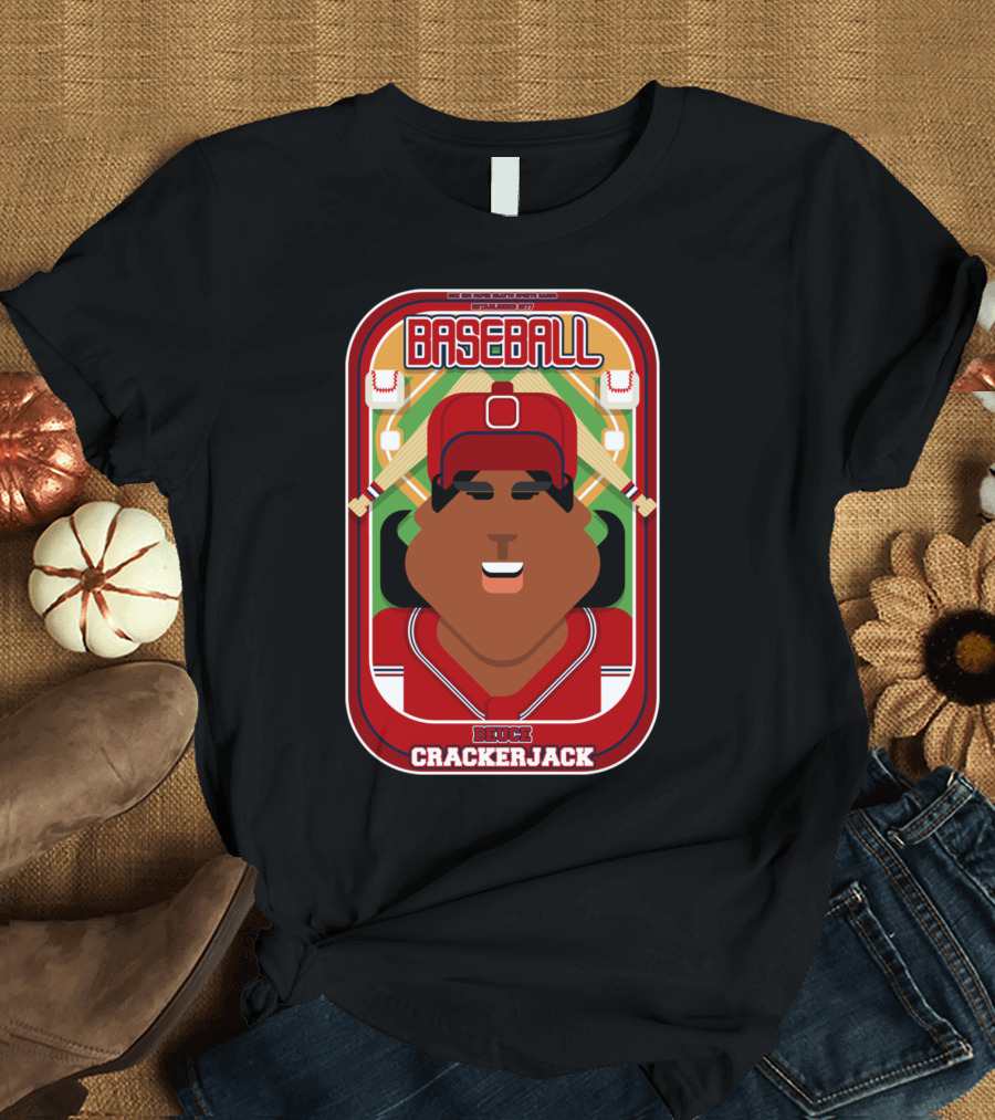 BASEBALL DEUCE CRACKERJACK RED BLUE WHITE T-Shirt
