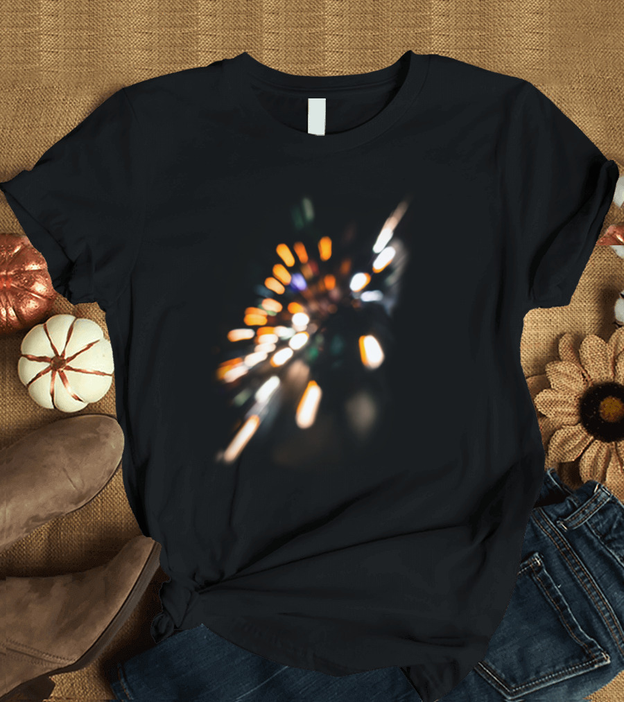 Detour of Light Abstract Burst with Radiant Beams T-Shirt