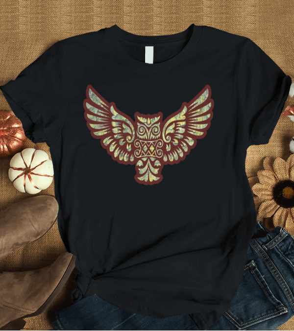 T-Shirt: Flying Owl Mascot Vintage T-Shirt Flying Owl Mascot Vintage T-Shirt