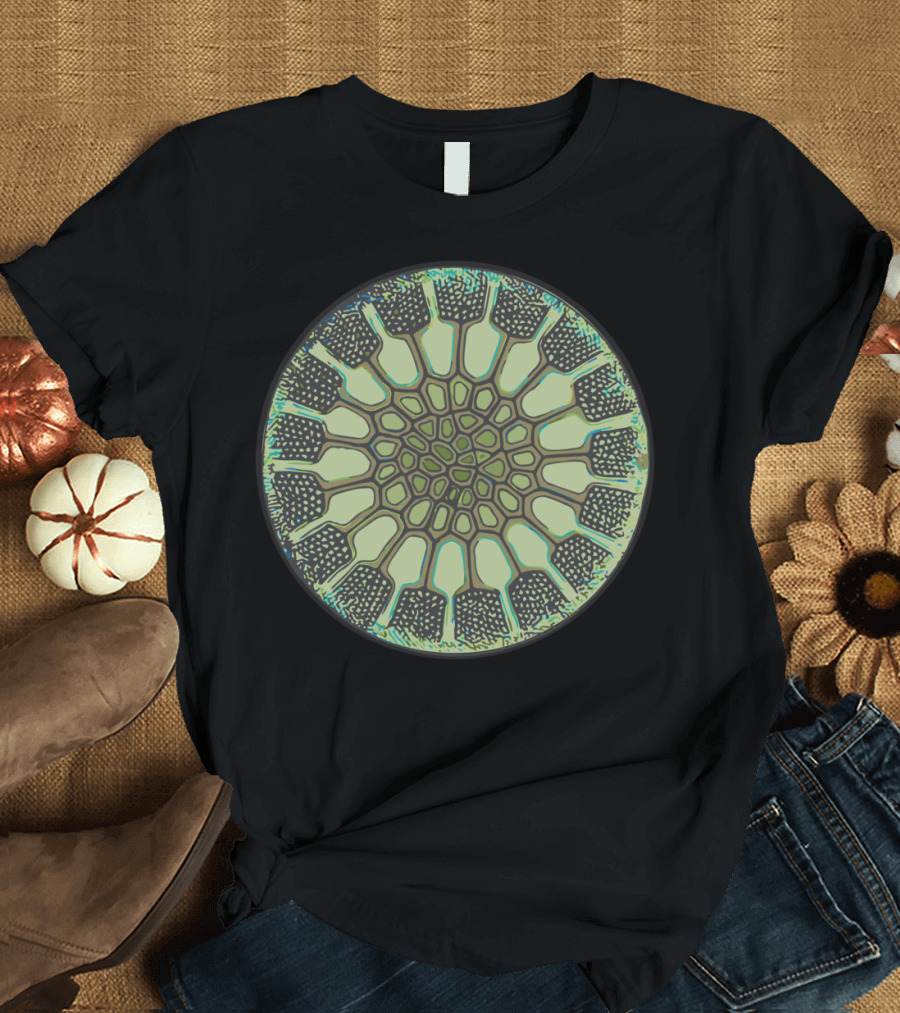 Diatom Mer Abstract Geometric Circle T-Shirt