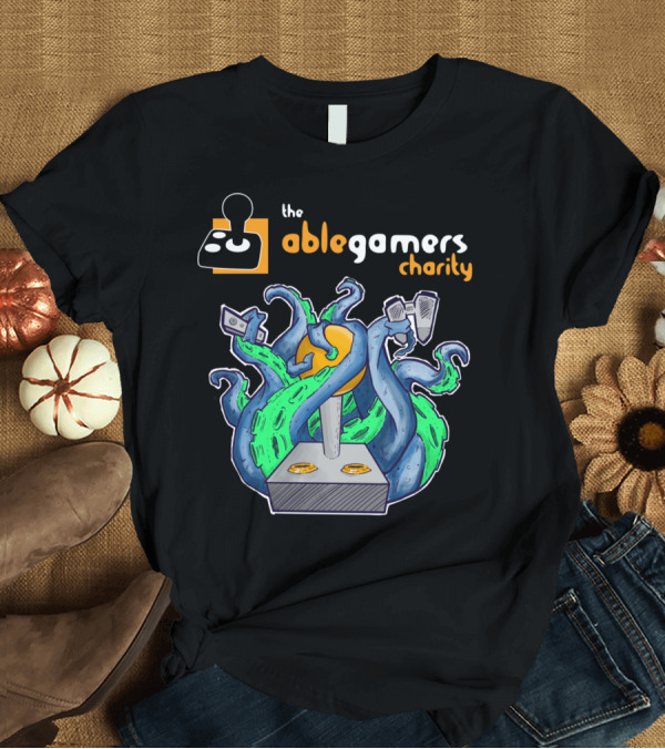T-Shirt: the ablegamers charity octopus video game controller and accessories T-Shirt the ablegamers charity octopus video game controller and accessories T-Shirt