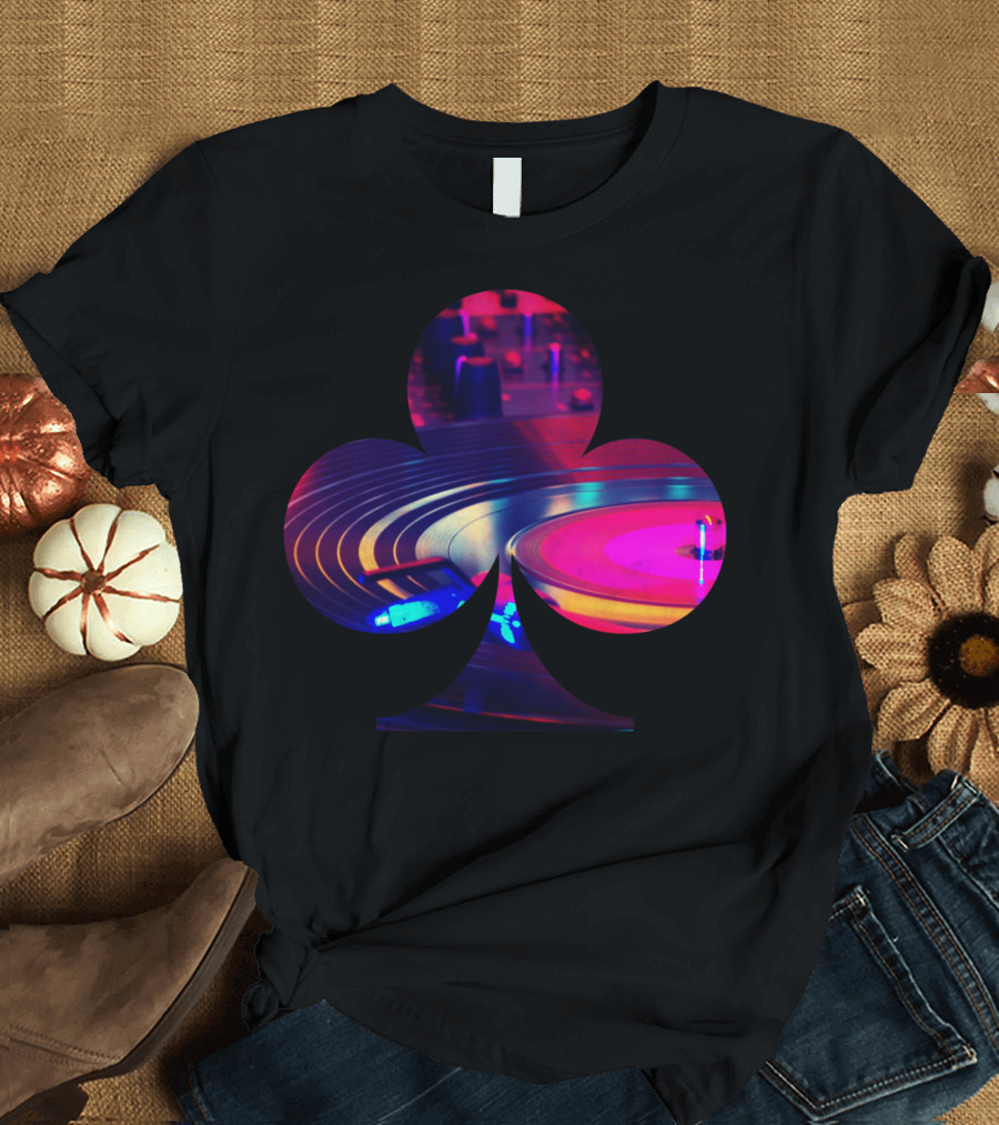 Dj Club Vinyl Turntable Inside Club T-Shirt