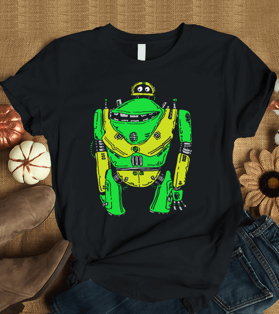 Bob The Bot Yellow and Green Robot T-Shirt