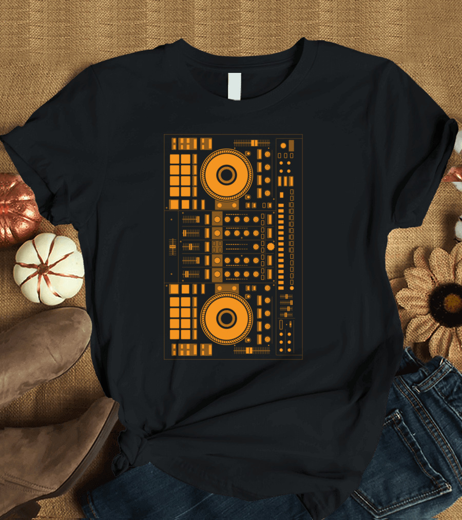 DJ Orange Mixer Deck T-Shirt