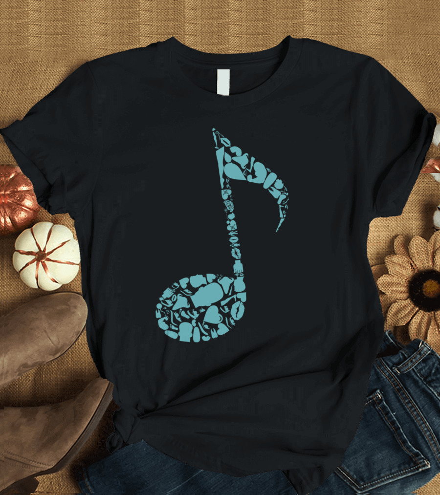 Body The Note Musical Anatomy T-Shirt