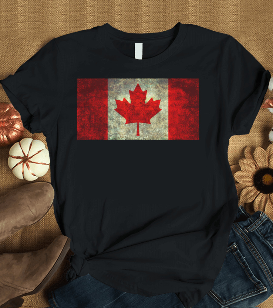 Canada Flag Grunge T-Shirt
