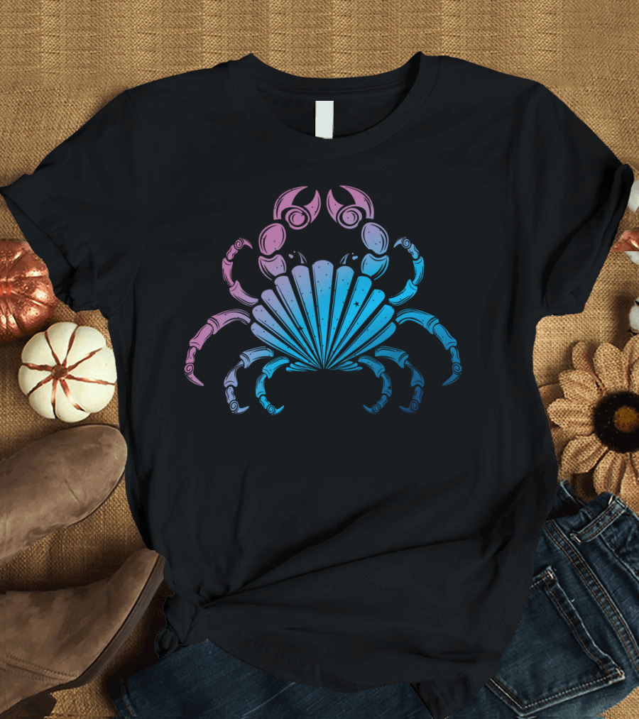 Cancer Zodiac Sign Cosmic Crab T-Shirt
