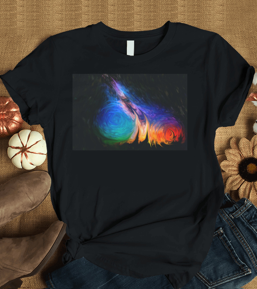 When Worlds Collide Cosmic Swirl T-Shirt