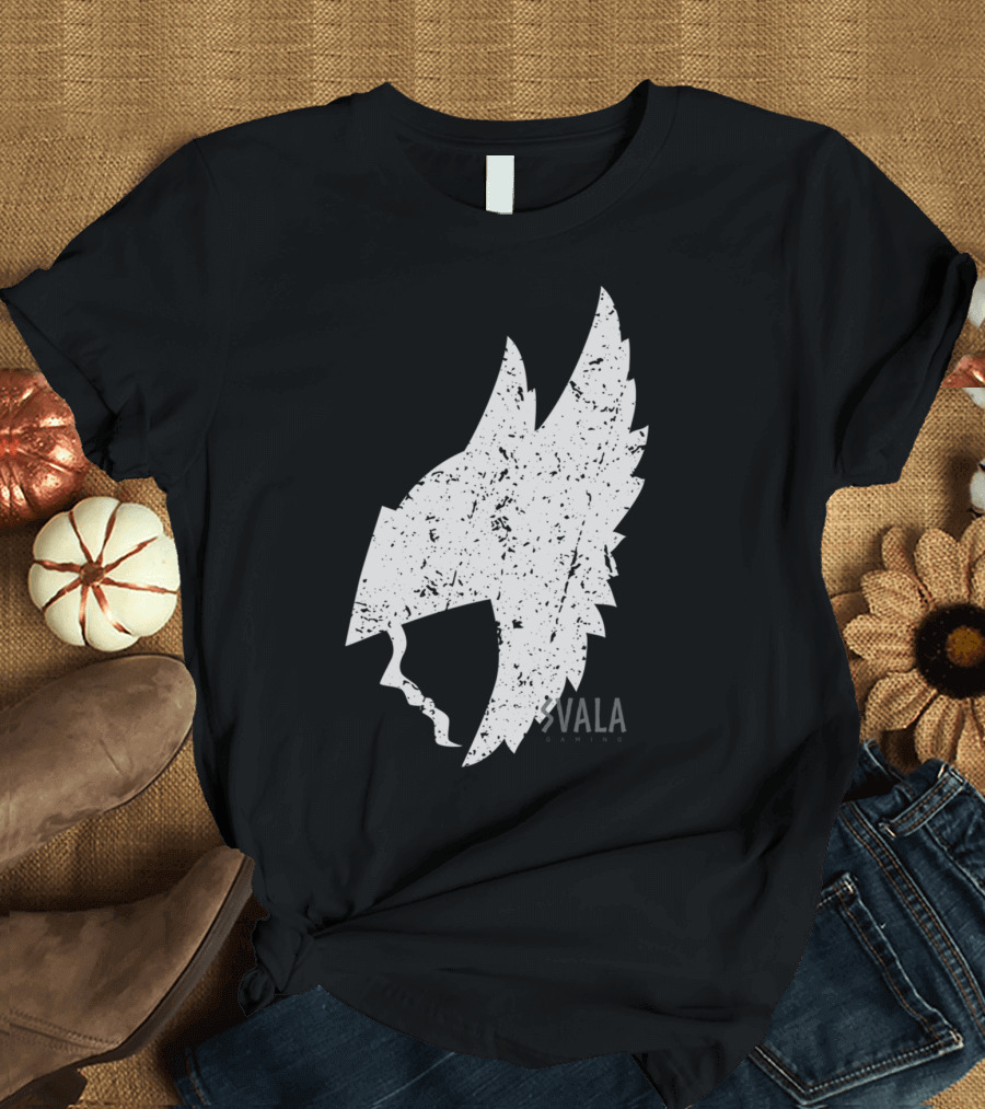VALA Gaming White Winged Helmet T-Shirt