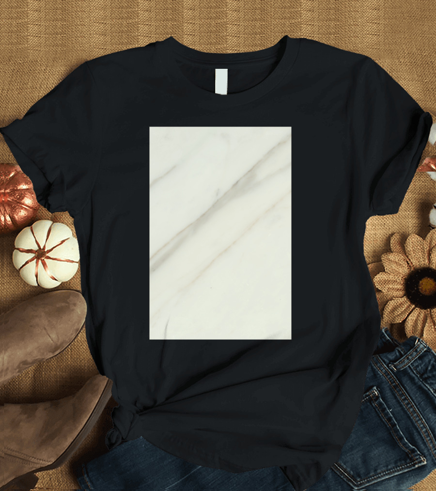 White Marble Pattern Texture T-Shirt