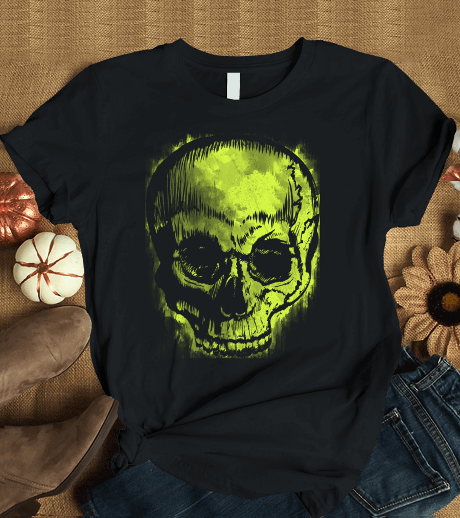 Retro Skull Neon Grunge Fusion T-Shirt