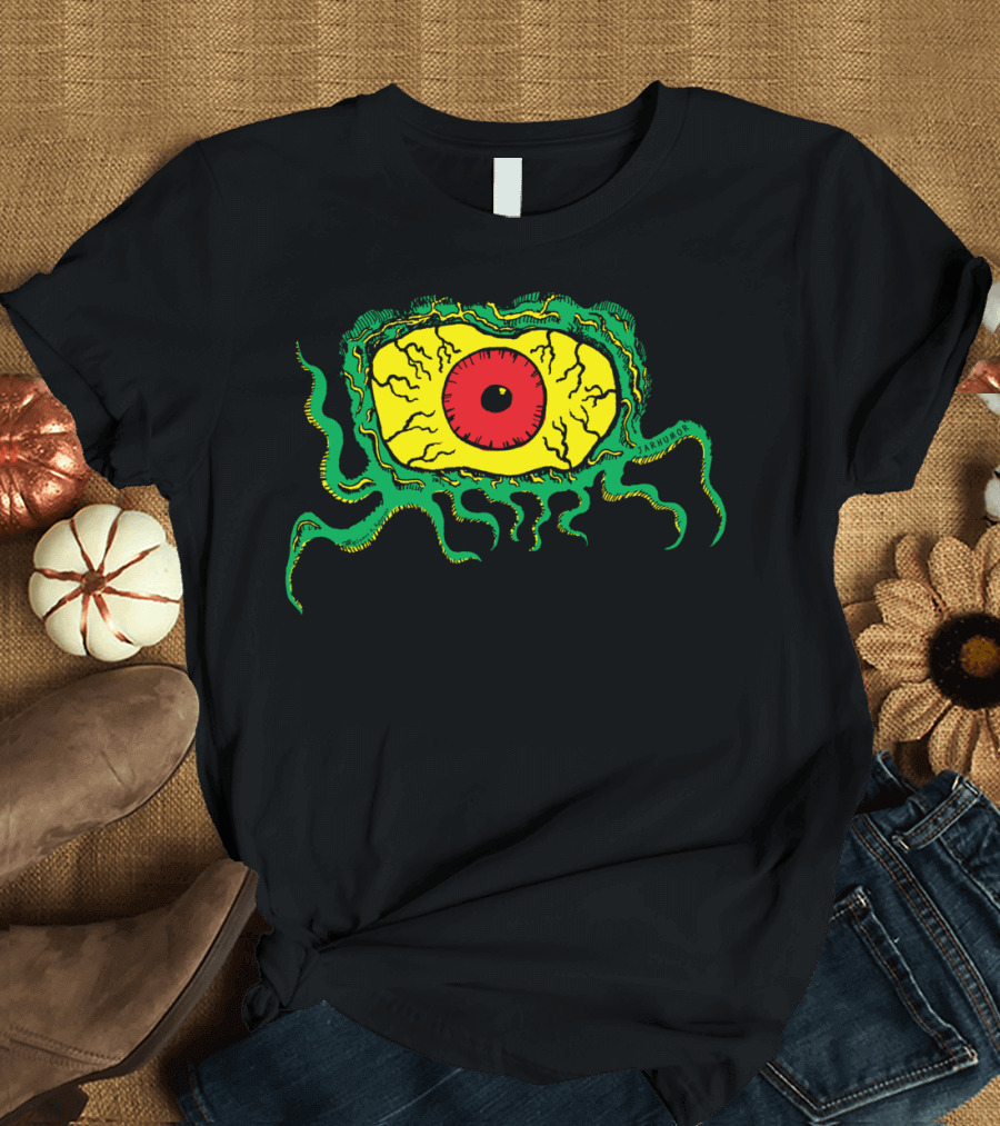Crawling Eye Monster Retro Horror Creature with Tentacles T-Shirt