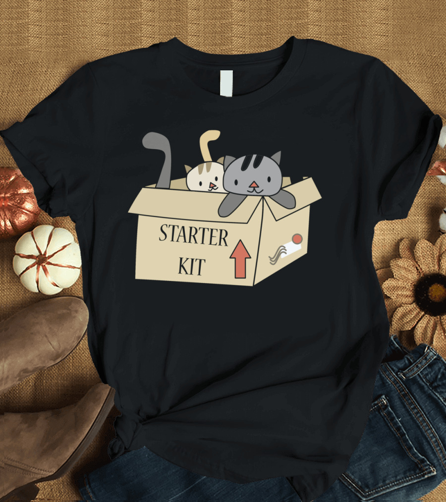 Starter Kit Box with Cats Inside T-Shirt