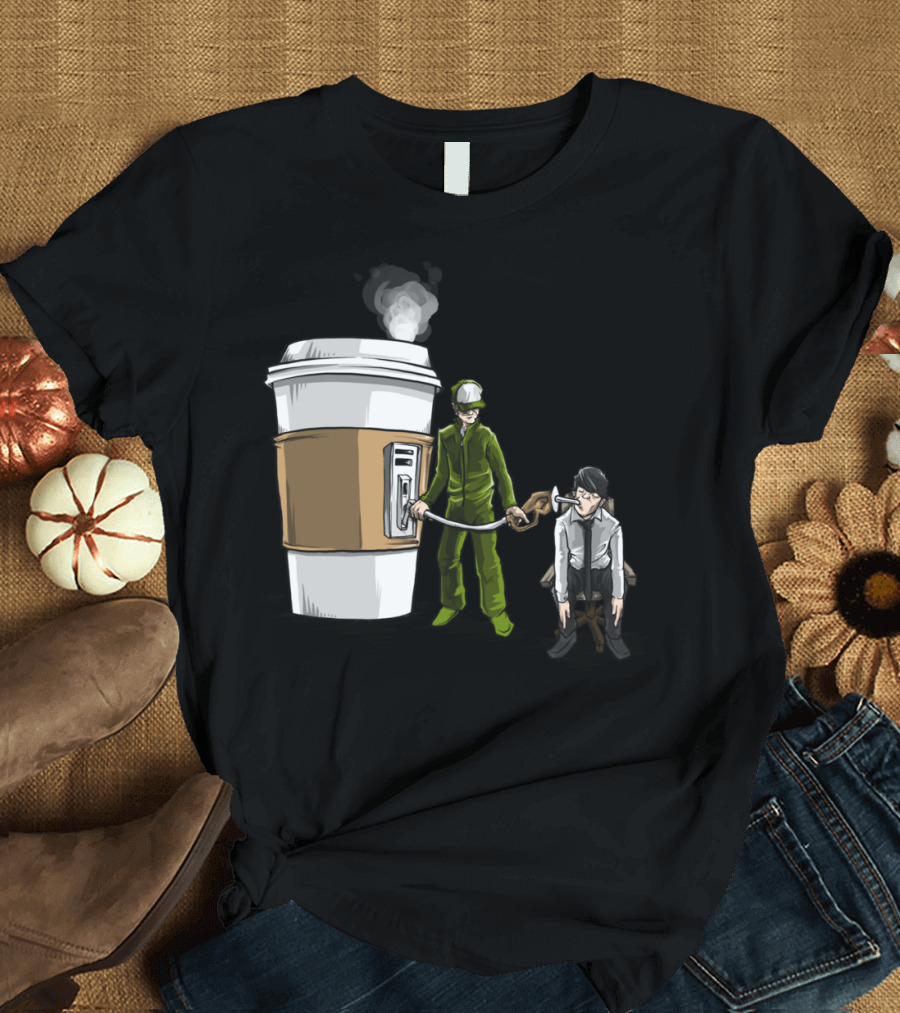 Fuel Coffee Injection for Exhausted Worker T-Shirt
