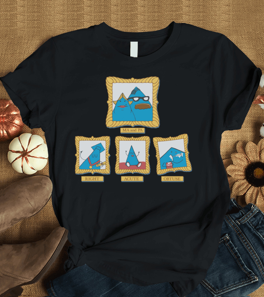 Family Geometry Acutely Right and Obtusely Framed T-Shirt